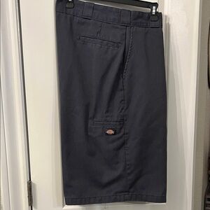 Dickies Men's Charcoal Flat Front Shorts